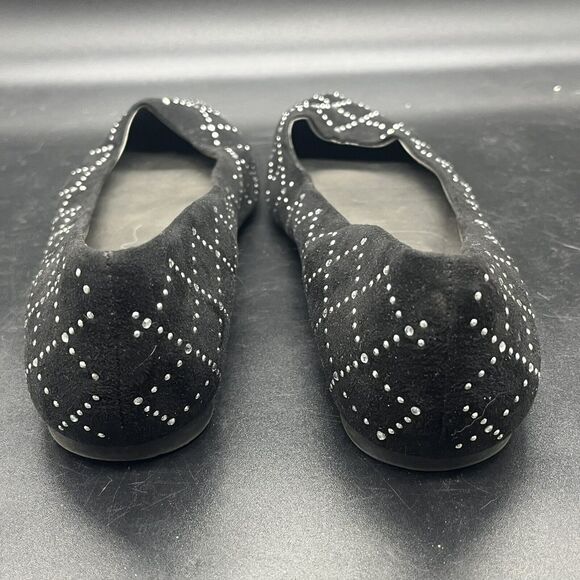 Libby Edelman Roscoe studded flats womens 9.5 black casual formal office - Picture 4 of 7